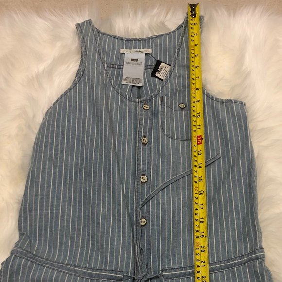 ✨HOST PICK✨ *BRAND NEW* Levi's Striped Button-Up Romper - Size XS - Picture 9 of 12